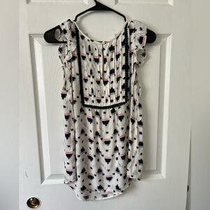 Loft tank top, red white and blue